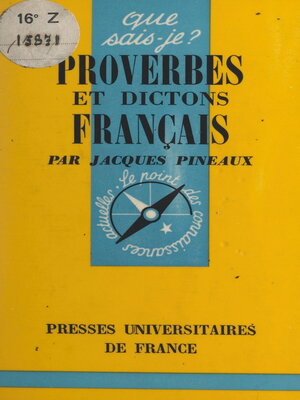 cover image of Proverbes et dictons français